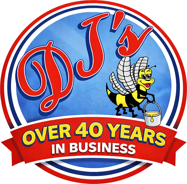DJ's Septic Pumping honey bee logo